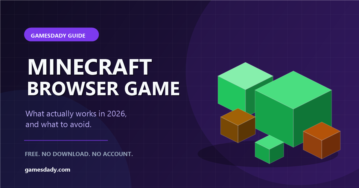 Minecraft Browser Game: How to Play Free