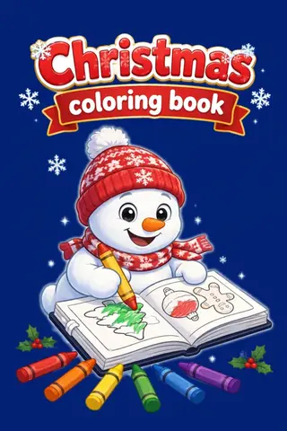 Christmas coloring book thumbnail