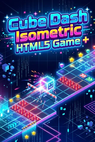 Cube Dash Isometric HTML5 Game + thumbnail