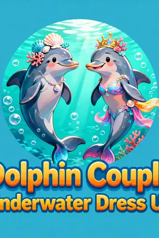 Dolphin Couple Underwater Dress Up thumbnail