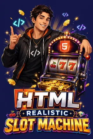 HTML Realistic Slot Machine thumbnail