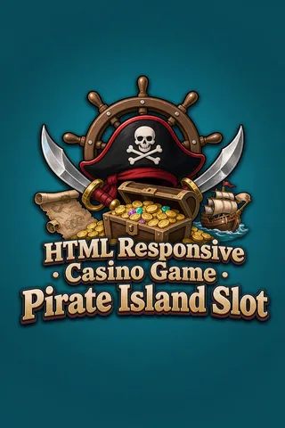 HTML Responsive Casino Game • Pirate Island Slot thumbnail