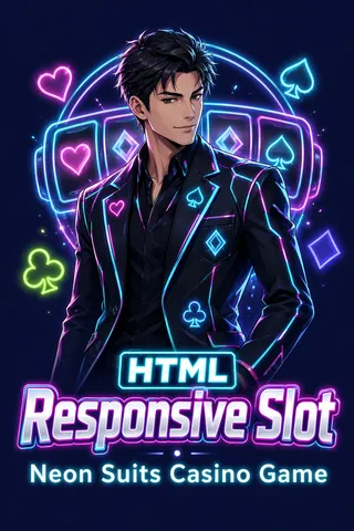HTML Responsive Slot • Neon Suits Casino Game thumbnail