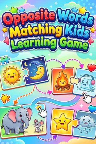 Opposite Words Matching Kids Learning Game thumbnail