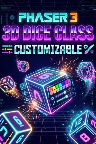 Phaser 3 3D Dice Class: Customizable thumbnail