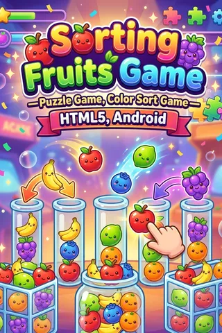 Sorting Fruits Game-Puzzle Game, Color Sort Game-HTML5, Android thumbnail