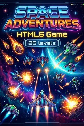 Space Adventures HTML5 Game [ 25 levels ] thumbnail