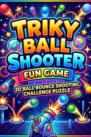 Triky Ball Shooter Fun Game: 2D Ball Bounce Shooting Challenge Puzzle thumbnail
