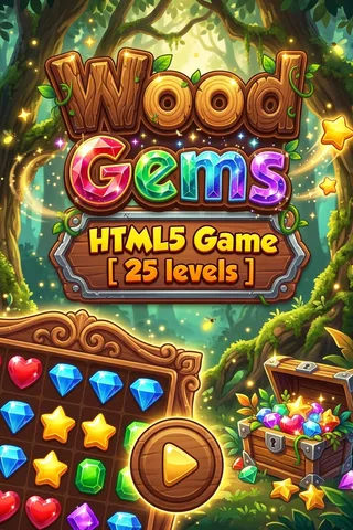 Wood Gems HTML5 Game [ 25 levels ] thumbnail