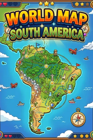 World Map South America thumbnail