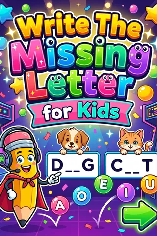 Write The Missing Letter for Kids thumbnail